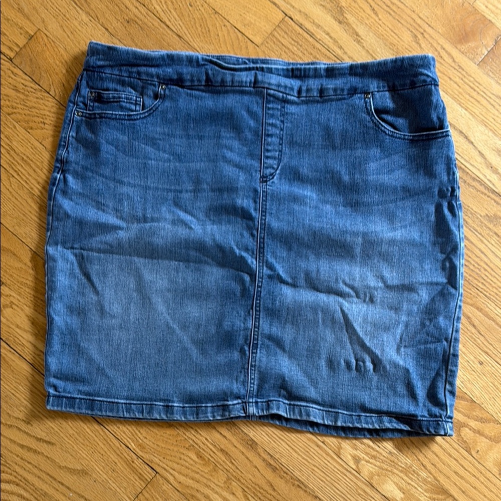 Blue Mini Pencil Skirt for Work